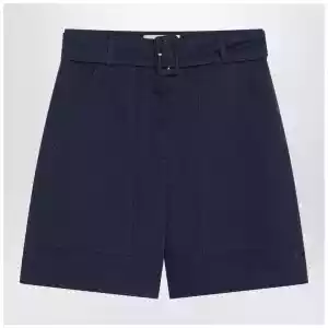 Weekend Max Mara Bermuda blue in cotton and linen