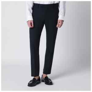 PT Torino Navy blue wool-blend trousers