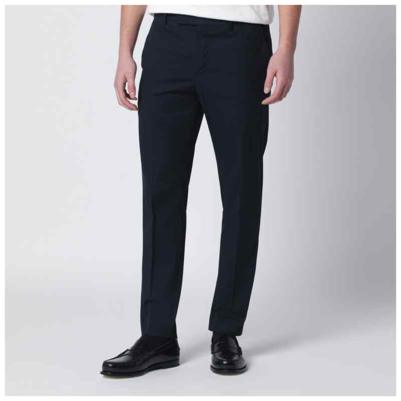 PT Torino Blue slim-fit cotton-blend trousers, theFeinheit