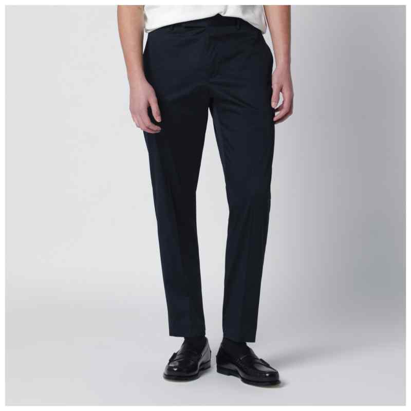 PT Torino Blue cotton-blend trousers, theFeinheit
