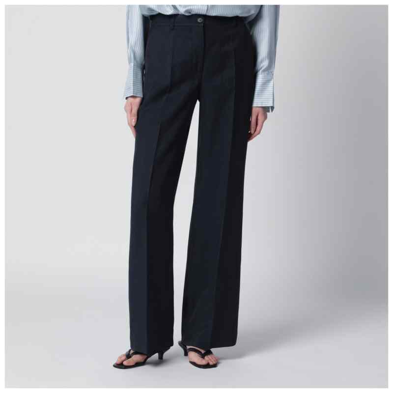 P.A.R.O.S.H. Blue viscose trousers, theFeinheit