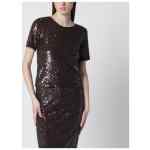 P.A.R.O.S.H. Brown sequin knit top