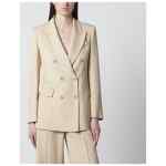P.A.R.O.S.H. Champagne double-breasted jacket