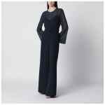 P.A.R.O.S.H. Blue jumpsuit with belt