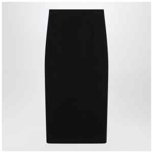 Dolce&Gabbana Black wool cloth pencil skirt