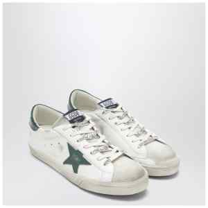 Golden Goose Super-Star sneakers in white/green