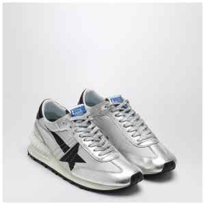 Golden Goose Sneaker Marathon in nylon ripstop silver