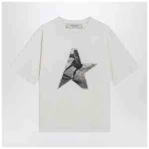 Golden Goose White T-shirt with logo print