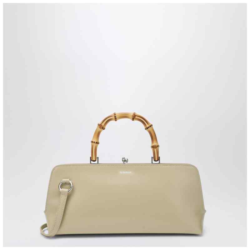 Jil Sander Small Goji Bamboo bag in almond colour, theFeinheit