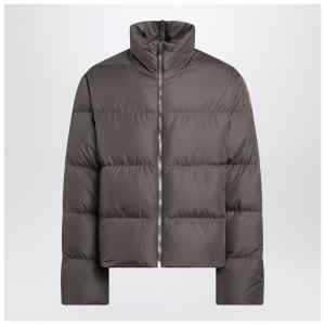 Moncler + Rick Owens Mud-colored zip-up down jacket