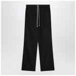 Moncler + Rick Owens Black drawstring trousers