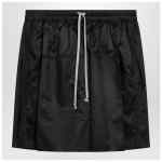 Moncler + Rick Owens Black drawstring kilt shorts