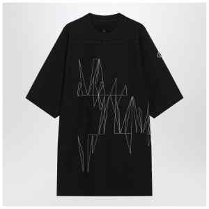 Moncler + Rick Owens Black Jumbo cotton T-shirt