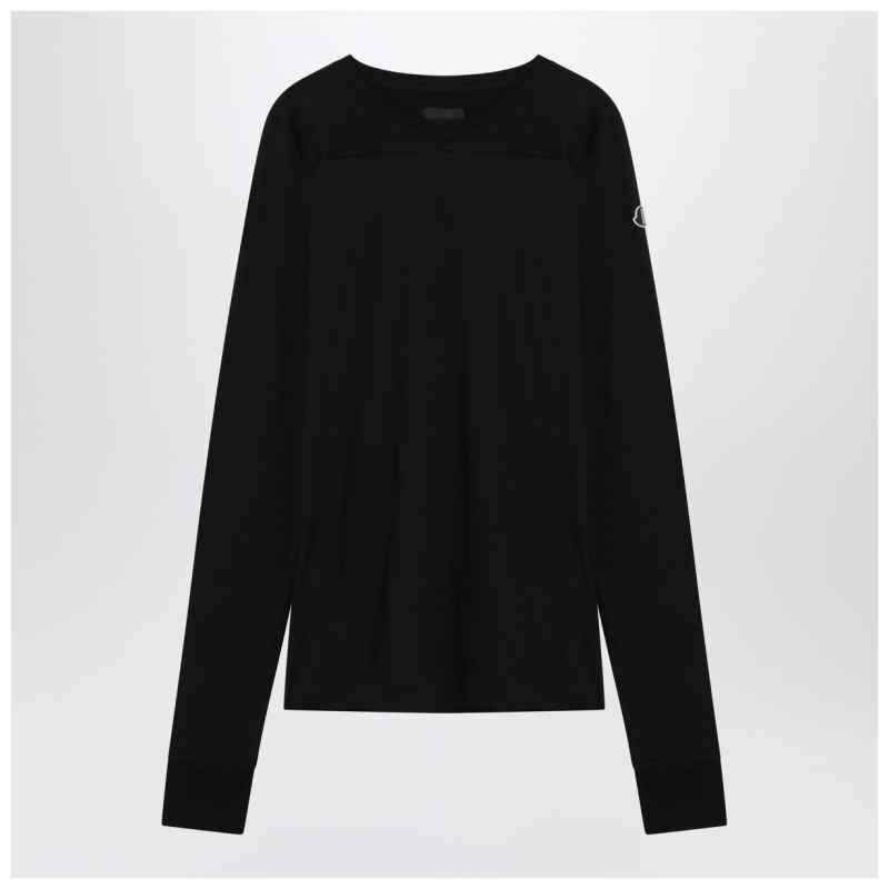 Moncler + Rick Owens Black cotton sweater, theFeinheit