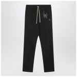 Moncler + Rick Owens Black cotton jogging trousers