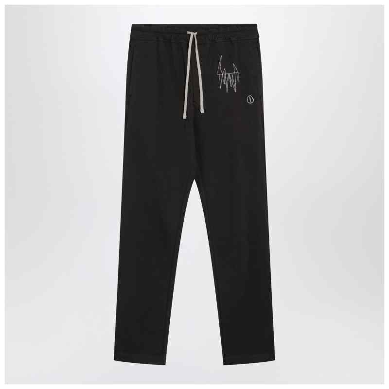 Moncler + Rick Owens Black cotton jogging trousers, theFeinheit