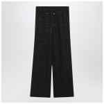 MM6 Maison Margiela Wide grey trousers with graphic print
