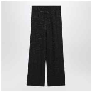 MM6 Maison Margiela Wide grey trousers with graphic print