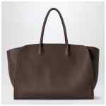 The Row Marlo 17 bag dark brown