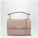 Valentino Medium Rockstud Spike bag in powder pink