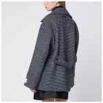 Calvin Klein Grey double-breasted houndstooth coat
