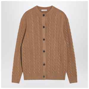 The Row Loneke cardigan in light brown wool