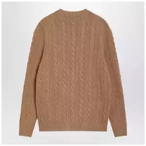 The Row Loneke cardigan in light brown wool