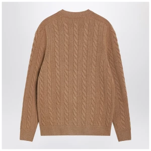The Row Loneke cardigan in light brown wool