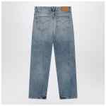 Versace Blue washed-effect jeans with small studs