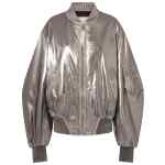 The Attico Mirrored leather bomber jacket - Runway