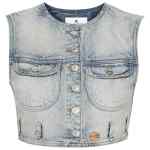 Courreges Pre Denim cropped vest