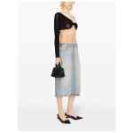 Courreges Pre Denim midi skirt
