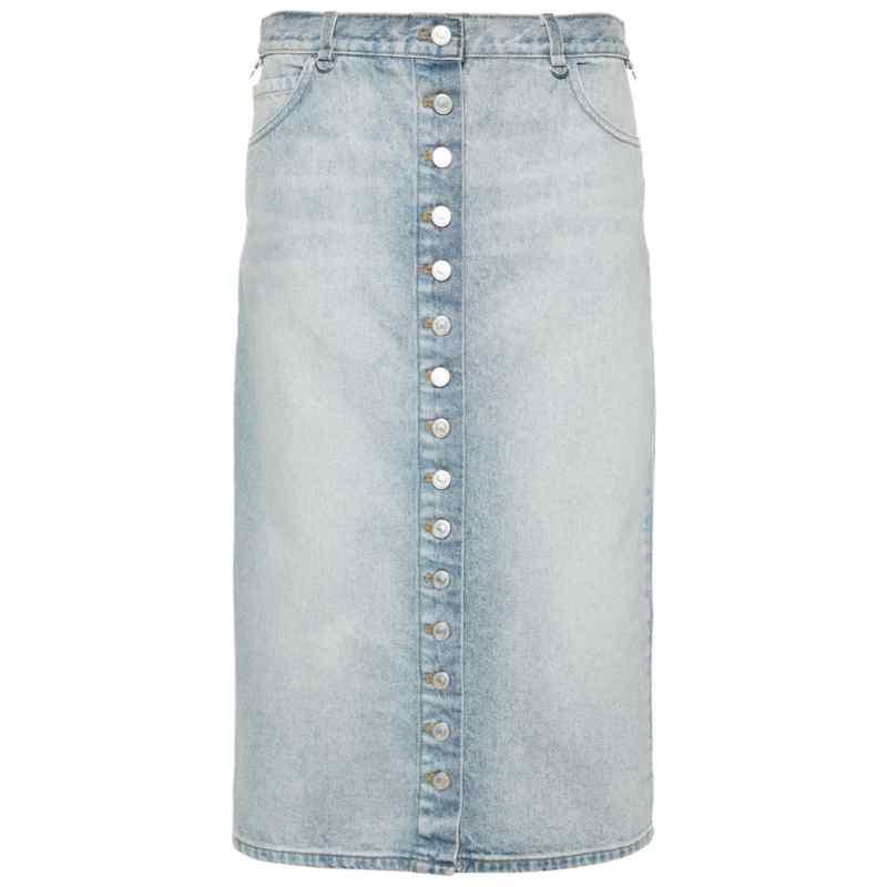 110192092-ss24-courregespre-124dju155de00167011 Courreges Pre Denim midi skirt