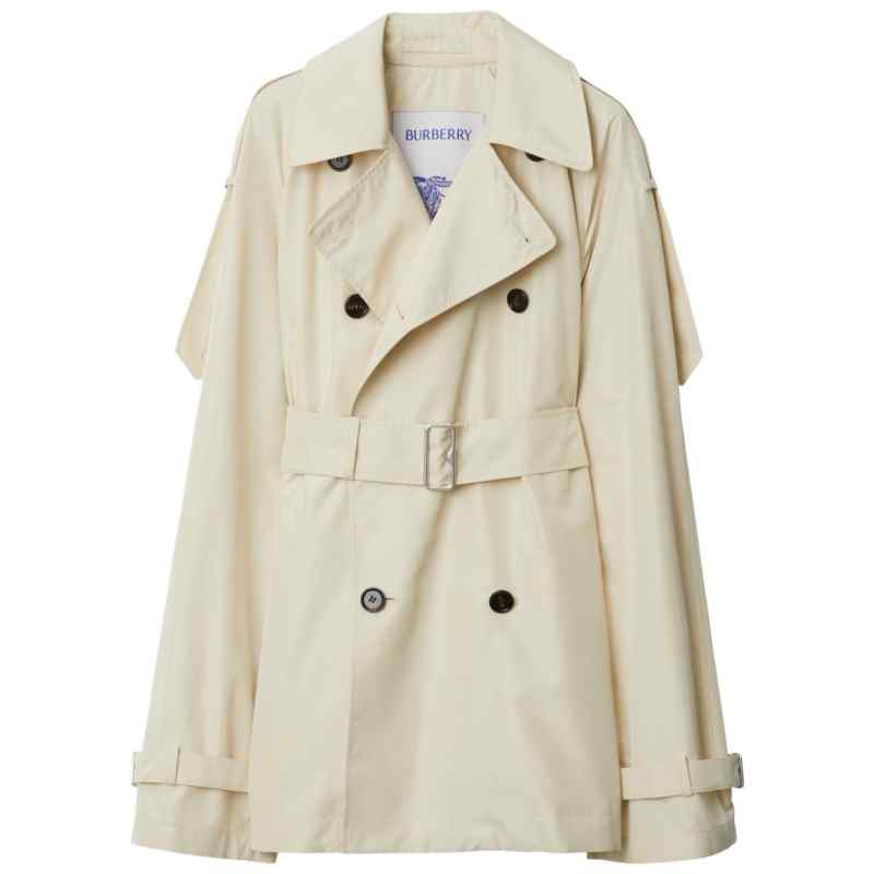 Burberry Short silk trench coat Burberry Short silk trench coat, theFeinheit