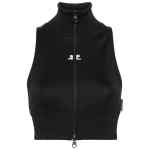 Courreges Pre Cropped track vest
