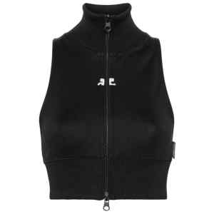 Courreges Pre Cropped track vest