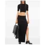 Courreges Pre Long ribbed fitted skirt