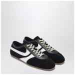 Dries Van Noten Black/white leather and suede sneakers