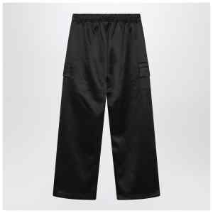 Fear of God Essentials Black satin cargo trousers