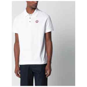 Canada Goose White polo with patch logo