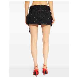 The Attico Fay denim mini skirt