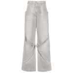 The Attico Wide-leg denim cotton jeans