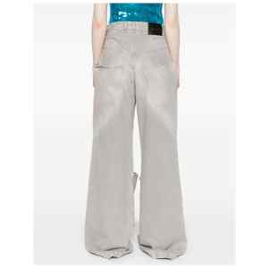 The Attico Wide-leg denim cotton jeans