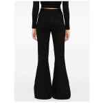 Palm Angels Logo lurex flared trousers