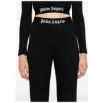 Palm Angels Logo lurex flared trousers