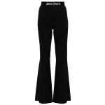 Palm Angels Logo lurex flared trousers