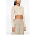 Versace Barocco lurex cropped cardigan