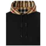 Burberry Check Cotton Blend Hoodie