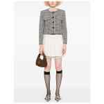 Self-Portrait Houndstooth crop jacket