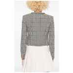 Self-Portrait Houndstooth crop jacket